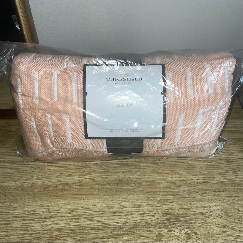 Threshold Light Pink Throw Blanket